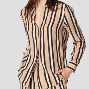 Equipment Essential Silk Shirt, long sleeves, size medium